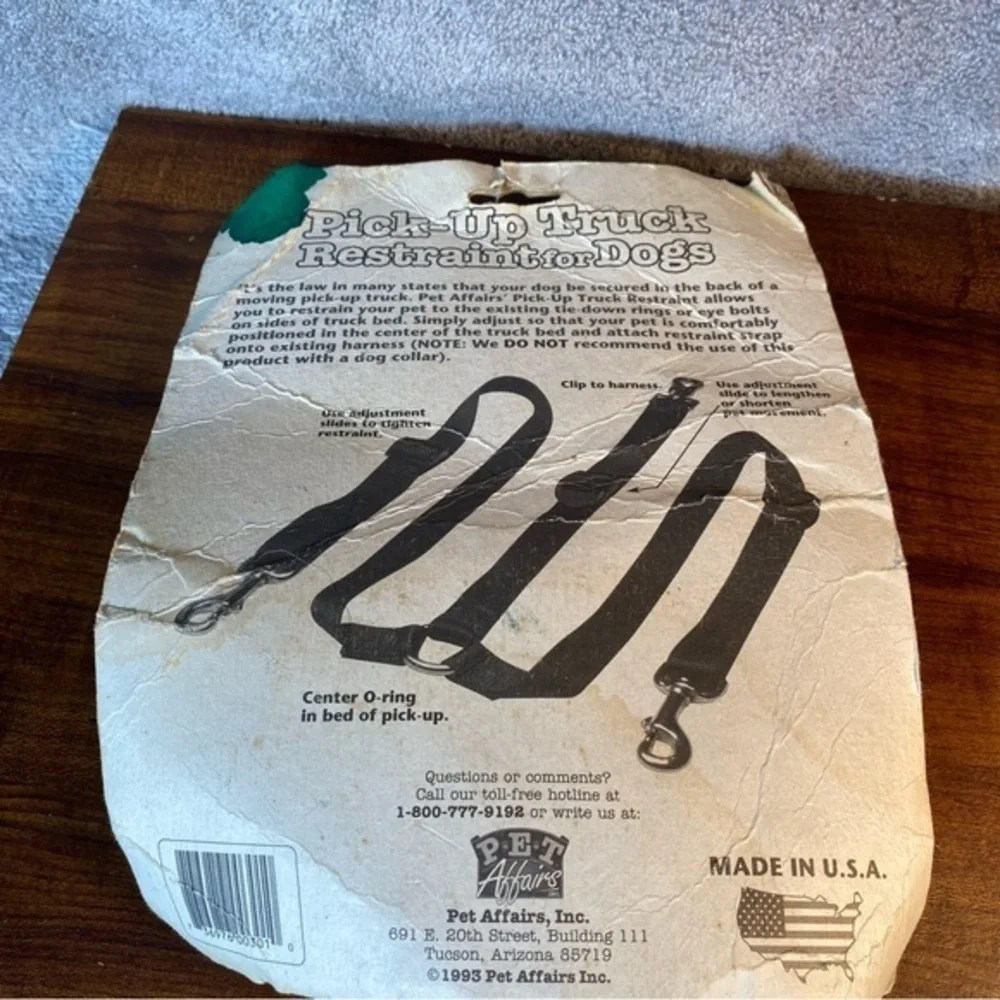 Pick Up Truck Restraint For Dogs New Made In USA‎